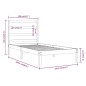 vidaXL Massivholzbett Honigbraun Kiefer 100x200 cm vidaXL Massivholzbett Honigbraun Kiefer 100x200 cm