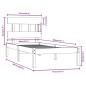 vidaXL Massivholzbett 90x200 cm vidaXL Massivholzbett 90x200 cm