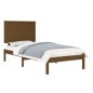 vidaXL Massivholzbett Honigbraun 75x190 cm vidaXL Massivholzbett Honigbraun 75x190 cm