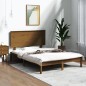 vidaXL Massivholzbett Honigbraun 135x190 cm vidaXL Massivholzbett Honigbraun 135x190 cm
