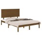 vidaXL Massivholzbett Honigbraun 135x190 cm vidaXL Massivholzbett Honigbraun 135x190 cm