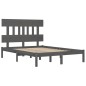 vidaXL Massivholzbett Grau 150x200 cm vidaXL Massivholzbett Grau 150x200 cm