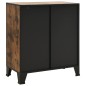 vidaXL Lagerschränke 2 Stk. Rustikal Braun 72x36x82 cm Metall und MDF vidaXL Lagerschränke 2 Stk. Rustikal Braun 72x36x82 cm Metall und MDF