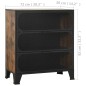 vidaXL Lagerschränke 2 Stk. Rustikal Braun 72x36x82 cm Metall und MDF vidaXL Lagerschränke 2 Stk. Rustikal Braun 72x36x82 cm Metall und MDF