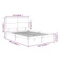 vidaXL Massivholzbett Grau Kiefer 120x200 cm vidaXL Massivholzbett Grau Kiefer 120x200 cm