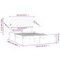 vidaXL Massivholzbett Weiß 140x200 cm vidaXL Massivholzbett Weiß 140x200 cm