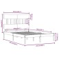 vidaXL Massivholzbett Weiß 200x200 cm vidaXL Massivholzbett Weiß 200x200 cm