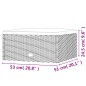 vidaXL Gartenhocker mit Kissen Grau Poly Rattan vidaXL Gartenhocker mit Kissen Grau Poly Rattan