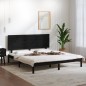 vidaXL Massivholzbett Schwarz Kiefer 200x200 cm vidaXL Massivholzbett Schwarz Kiefer 200x200 cm