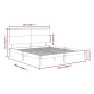 vidaXL Massivholzbett Schwarz Kiefer 200x200 cm vidaXL Massivholzbett Schwarz Kiefer 200x200 cm