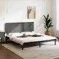 vidaXL Massivholzbett Grau Kiefer 200x200 cm vidaXL Massivholzbett Grau Kiefer 200x200 cm