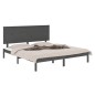 vidaXL Massivholzbett Grau Kiefer 200x200 cm vidaXL Massivholzbett Grau Kiefer 200x200 cm