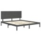 vidaXL Massivholzbett Grau Kiefer 200x200 cm vidaXL Massivholzbett Grau Kiefer 200x200 cm