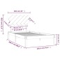 vidaXL Massivholzbett Weiß 100x200 cm vidaXL Massivholzbett Weiß 100x200 cm