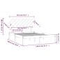 vidaXL Massivholzbett Schwarz 140x190 cm vidaXL Massivholzbett Schwarz 140x190 cm