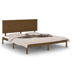 vidaXL Massivholzbett Honigbraun 150x200 cm