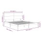 vidaXL Massivholzbett Honigbraun 150x200 cm vidaXL Massivholzbett Honigbraun 150x200 cm