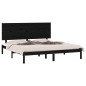 vidaXL Massivholzbett Schwarz 180x200 cm vidaXL Massivholzbett Schwarz 180x200 cm