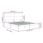 vidaXL Massivholzbett Schwarz 180x200 cm vidaXL Massivholzbett Schwarz 180x200 cm