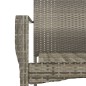 Gartenstühle mit Kissen 4 Stk. Poly Rattan Grau Gartenstühle mit Kissen 4 Stk. Poly Rattan Grau