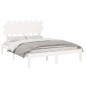 vidaXL Massivholzbett Weiß 140x190 cm vidaXL Massivholzbett Weiß 140x190 cm