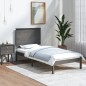 vidaXL Massivholzbett Grau Kiefer 90x200 cm vidaXL Massivholzbett Grau Kiefer 90x200 cm