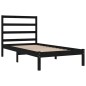 vidaXL Massivholzbett Schwarz Kiefer 90x200 cm vidaXL Massivholzbett Schwarz Kiefer 90x200 cm