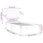 vidaXL Massivholzbett 90x200 cm vidaXL Massivholzbett 90x200 cm