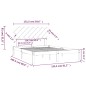 vidaXL Massivholzbett Schwarz 150x200 cm vidaXL Massivholzbett Schwarz 150x200 cm