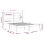 vidaXL Massivholzbett Kiefer 120x200 cm vidaXL Massivholzbett Kiefer 120x200 cm