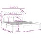 vidaXL Massivholzbett Weiß 200x200 cm vidaXL Massivholzbett Weiß 200x200 cm