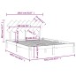 vidaXL Massivholzbett Weiß 160x200 cm vidaXL Massivholzbett Weiß 160x200 cm