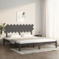 vidaXL Massivholzbett Grau 180x200 cm vidaXL Massivholzbett Grau 180x200 cm