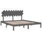 vidaXL Massivholzbett Grau 180x200 cm vidaXL Massivholzbett Grau 180x200 cm