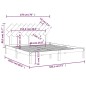 vidaXL Massivholzbett Grau 180x200 cm vidaXL Massivholzbett Grau 180x200 cm