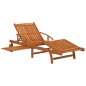 vidaXL 2-tlg. Sonnenliegen-Set mit Tisch Massivholz Akazie vidaXL 2-tlg. Sonnenliegen-Set mit Tisch Massivholz Akazie