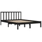 vidaXL Massivholzbett Schwarz Kiefer 150x200 cm vidaXL Massivholzbett Schwarz Kiefer 150x200 cm