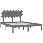 vidaXL Massivholzbett Grau 150x200 cm vidaXL Massivholzbett Grau 150x200 cm