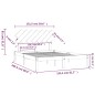 vidaXL Massivholzbett Grau 150x200 cm vidaXL Massivholzbett Grau 150x200 cm