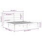 vidaXL Massivholzbett Schwarz Kiefer 200x200 cm vidaXL Massivholzbett Schwarz Kiefer 200x200 cm