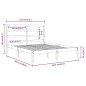 vidaXL Massivholzbett ohne Matratze Honigbraun 120x200 cm Kiefernholz vidaXL Massivholzbett ohne Matratze Honigbraun 120x200 cm Kiefernholz
