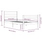 vidaXL Massivholzbett Honigbraun Kiefer 100x200 cm vidaXL Massivholzbett Honigbraun Kiefer 100x200 cm