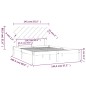 vidaXL Massivholzbett Schwarz 140x200 cm vidaXL Massivholzbett Schwarz 140x200 cm
