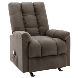 vidaXL Massagesessel Braun Stoff