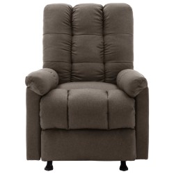 vidaXL Massagesessel Braun Stoff