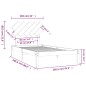 vidaXL Massivholzbett Honigbraun 100x200 cm vidaXL Massivholzbett Honigbraun 100x200 cm