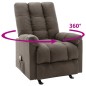 vidaXL Massagesessel Braun Stoff vidaXL Massagesessel Braun Stoff