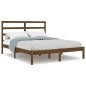 vidaXL Massivholzbett Honigbraun 135x190 cm vidaXL Massivholzbett Honigbraun 135x190 cm