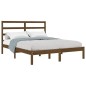 vidaXL Massivholzbett Honigbraun 135x190 cm vidaXL Massivholzbett Honigbraun 135x190 cm