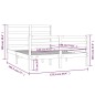 vidaXL Massivholzbett Kiefer 120x190 cm vidaXL Massivholzbett Kiefer 120x190 cm